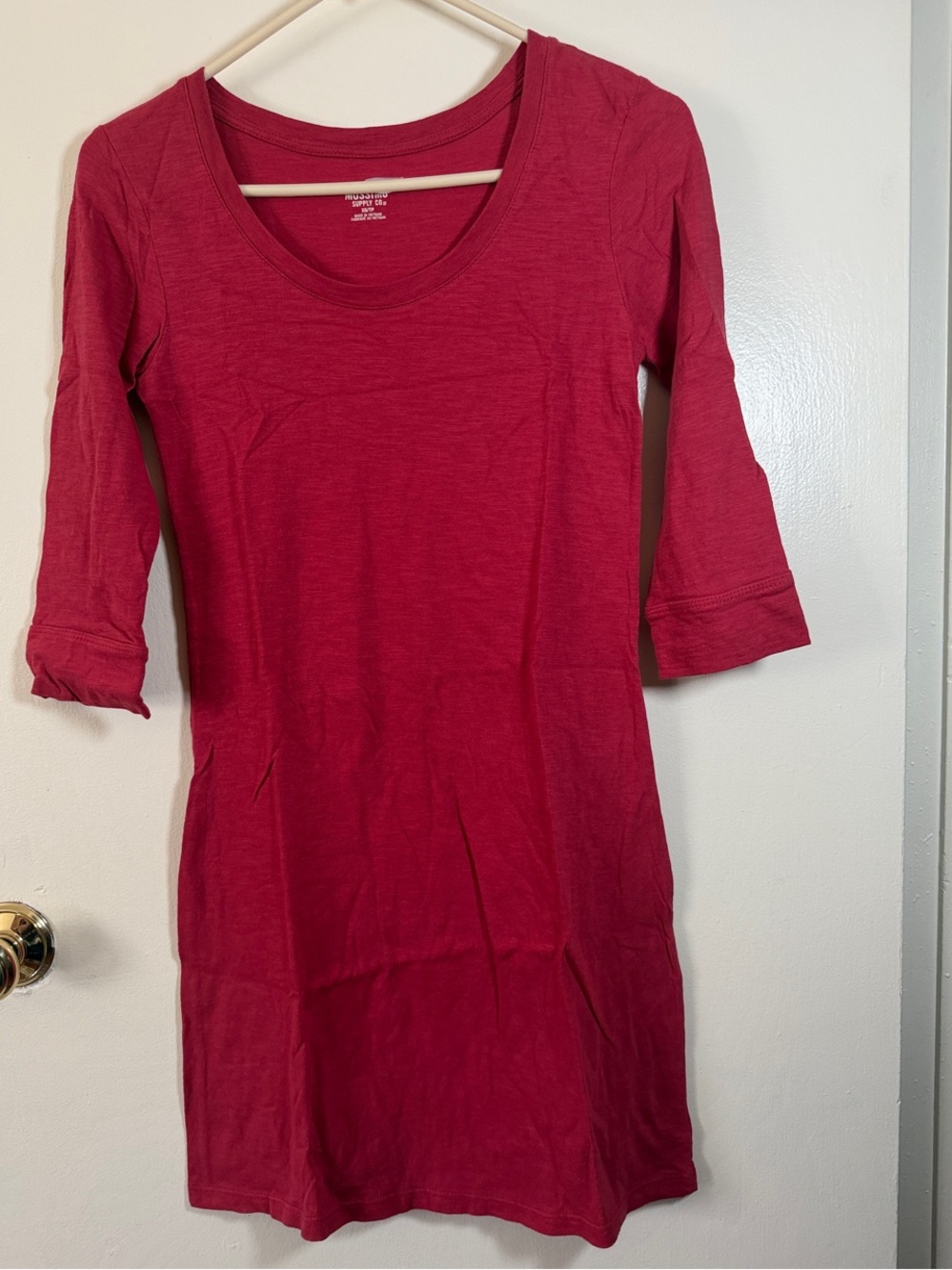 Mossimo Supply Co. Berry Scoop Neck Mini Dress